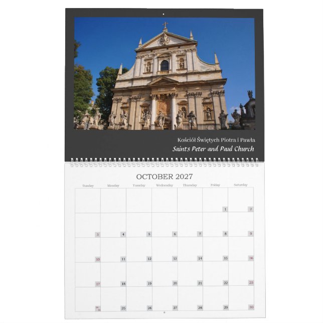 Krakow, Polens kalender (Oct 2027)