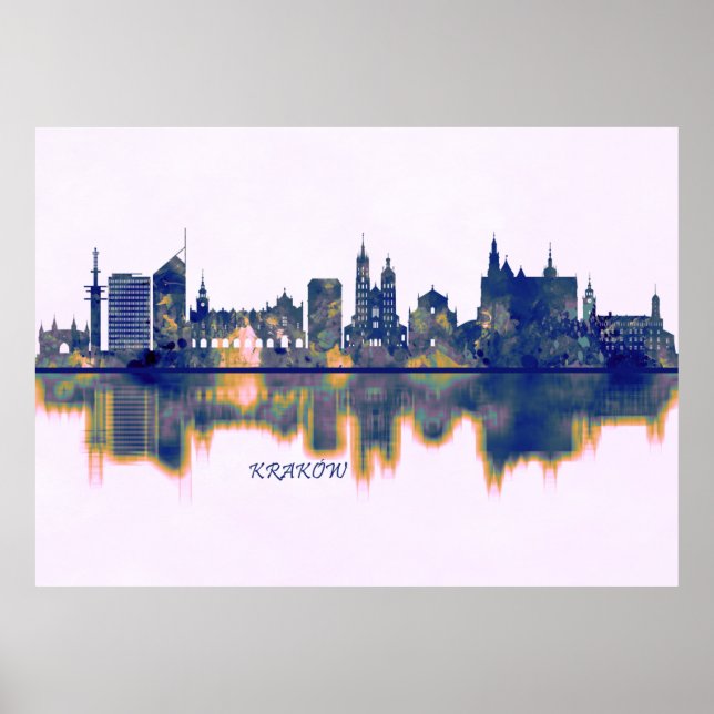 Krakow Skyline Poster (Framsidan)