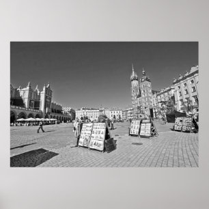 Krakow som är huvudsaklig marknadsför kvadrerar, poster