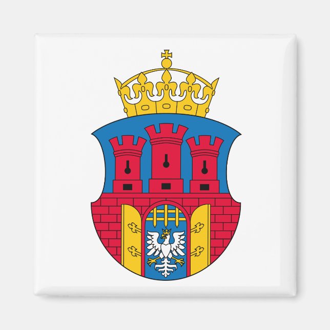 Krakow Stadsvapen Magnet (Framsidan)