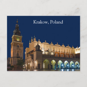 Krakow Trasa Hall Poland vycard Vykort