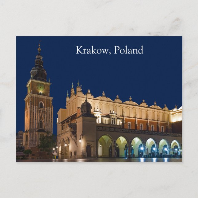 Krakow Trasa Hall Poland vycard Vykort (Framsida)