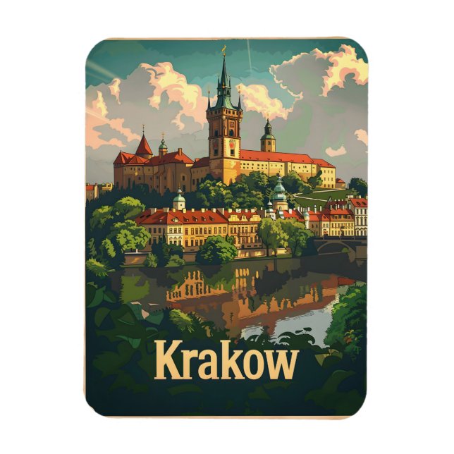 Krakow Vintage Magnet (Vertikal)