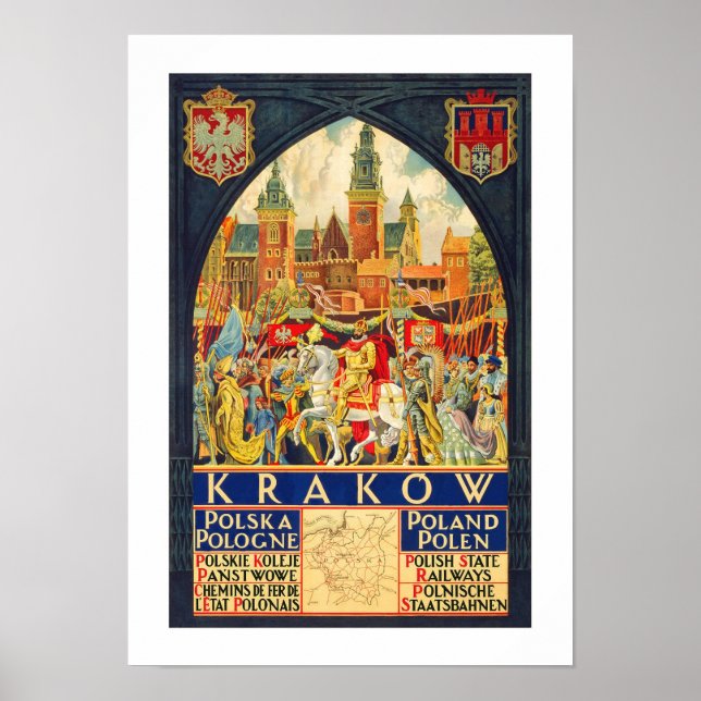 Krakow Vintage resor Poster (Framsidan)