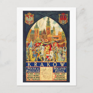 Krakow Vintage resor Vykort