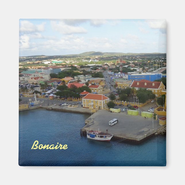 Kralendijk Harborfront Magnet (Framsidan)