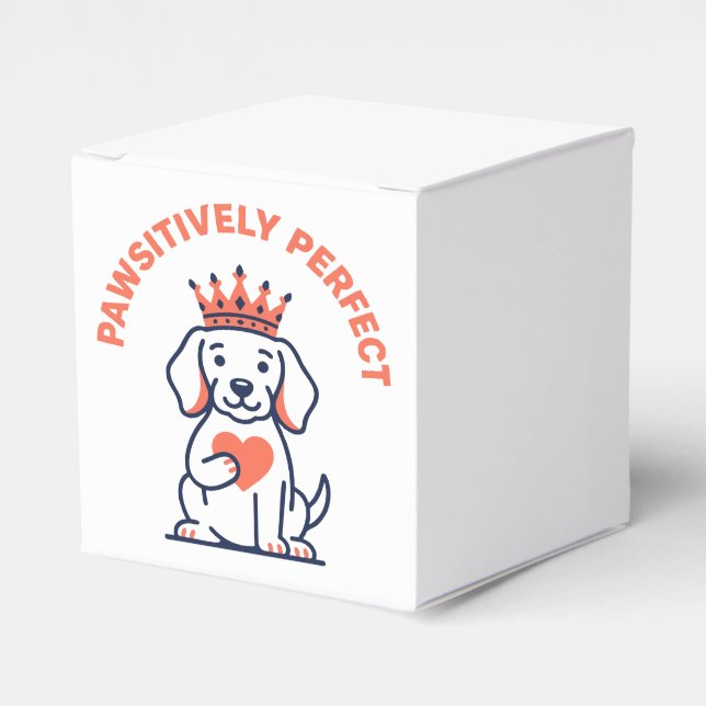 Kraligt perfekt Royal hund-nurseriesmycke Presentaskar (Framsidan Sidan)