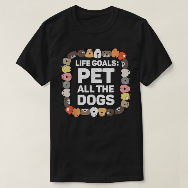 Kram Alla Hundar Livsmål Rolig Hundälskare Barn P T Shirt (Design framsida)