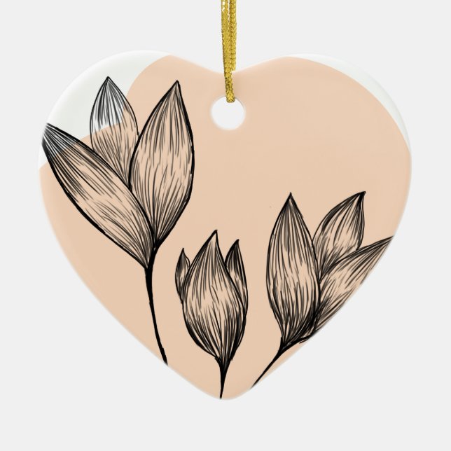 Kräm Blommig Ornament (Framsidan)