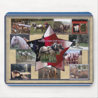 Kräm- Collage för amerikan Musmatta