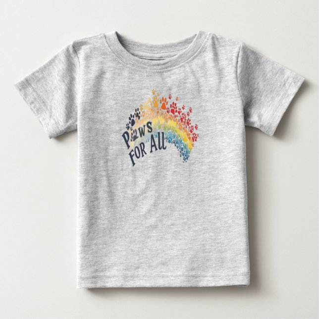 Kram för alla – Enhet med regnbågsklövtryck  T Shirt (Framsida)