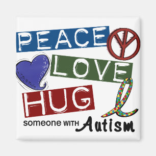KRAM för AutismFREDKÄRLEK Magnet