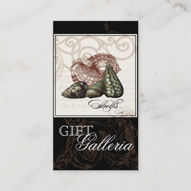 Kräm för paradissnäckasvart - gåvalageraffär visitkort (Framsida)