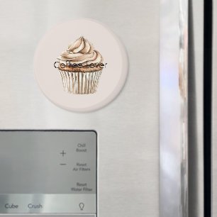 Kräm kaffemuffin magnet