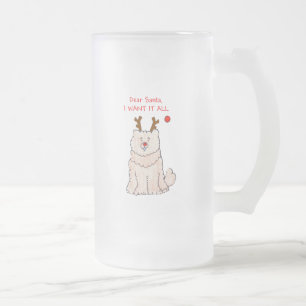 Kräm kära Santa för ChowChow Frostat Ölglas