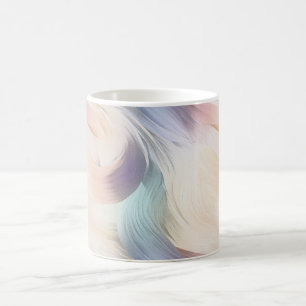 Kräm Lila Aqua Rosa Virvel Kaffemugg