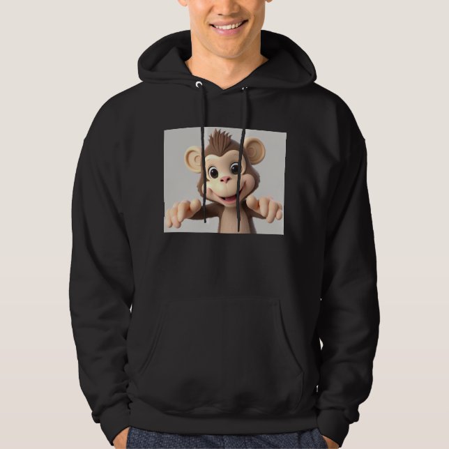 Kram mig apa hoodie (Framsida)