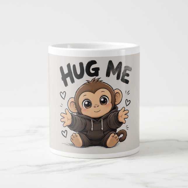 Kram mig apa jumbo mugg (Framsidan)