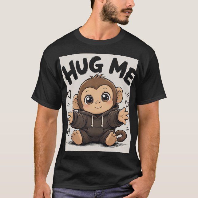 Kram mig apa t shirt (Framsida)
