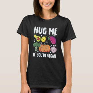 Kram Mig Om Du Är Vegan Grönsaks Världens Vegetar T Shirt