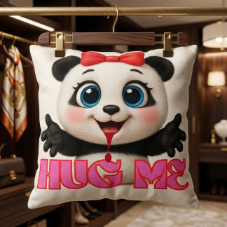 Kram mig 🤗 Panda Kudd – Söt Kawaii Panda Kudde