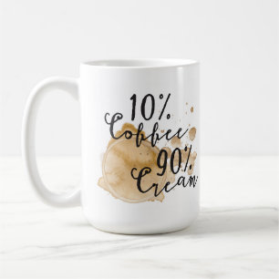 Kräm- mugg för 10% kaffe 90%