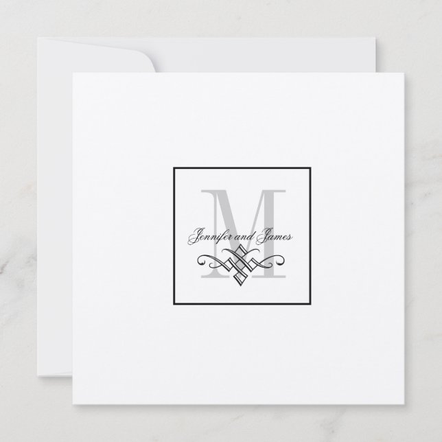 Kräm- namn för Monogram för Inbjudningar (Framsida)