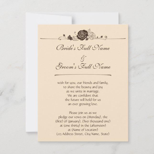 Kräm- och kaffero inbjudningar (Framsida)