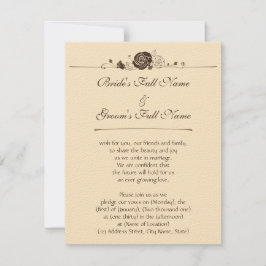 Kräm- och kaffero inbjudningar