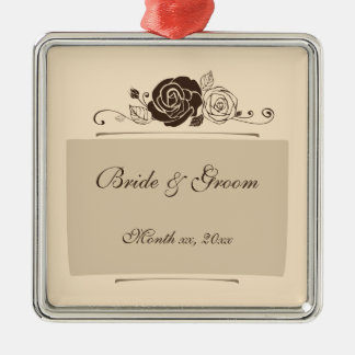 Kräm- och kaffero som koordinerar gåvor julgransprydnad metall