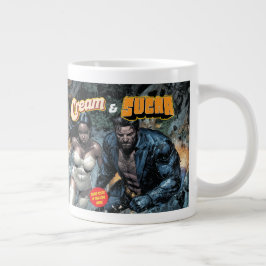 Kräm och socker jumbo mugg