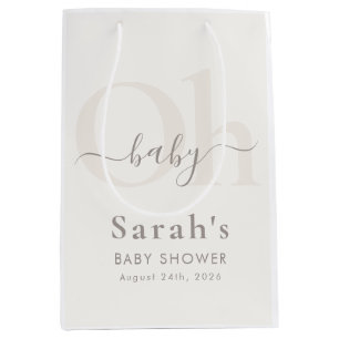 Kräm Off Vit Modern Neutral Åh Baby Shower
