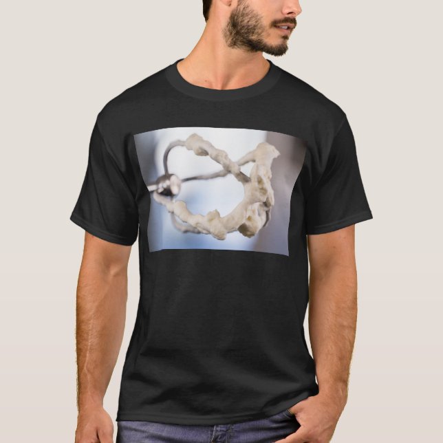 kräm på ett blandningsmakro tee shirt (Framsida)