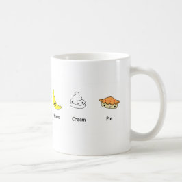 Kräm- pajvänner för banan kaffemugg
