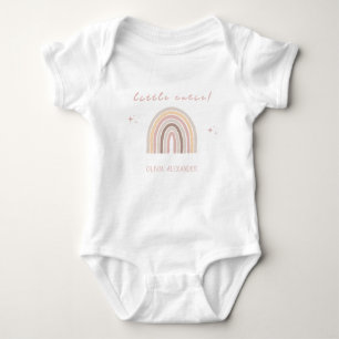 Kräm Pastell Enkel Minimalistisk Bebis Baby Shower T Shirt