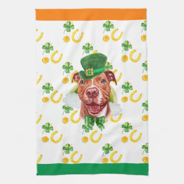 Kräm Pitbull Semester Hem Dekoration St Patricks D Kökshandduk