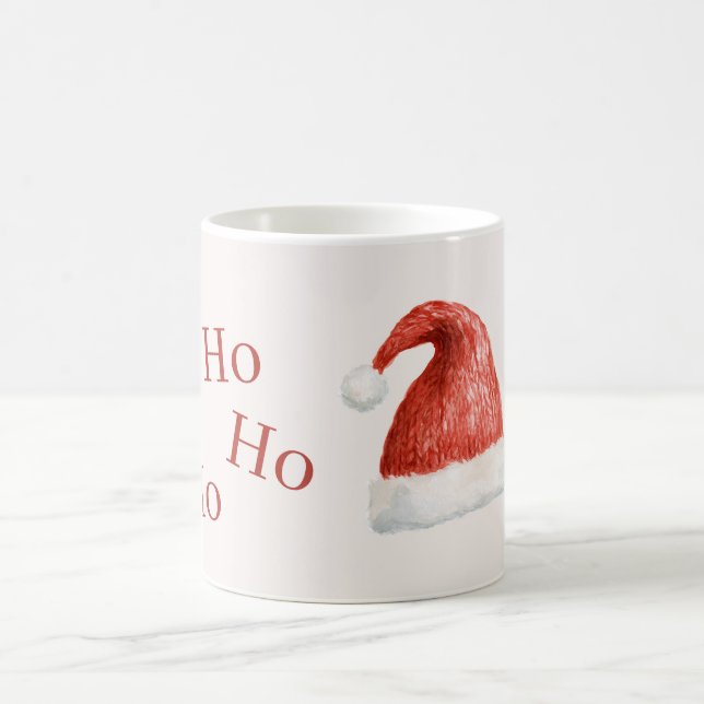 Kräm Röd Vit Ho Ho Ho Tomtelubba Kaffemugg (Center)