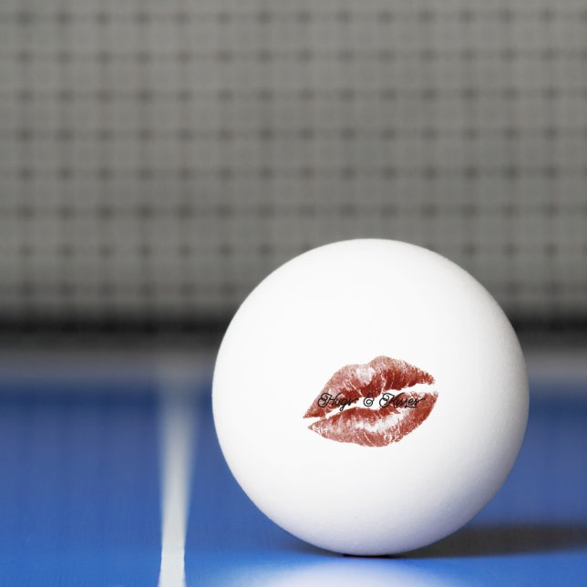 Kräm Röda Läppar Kyssar Flirtig  Pingisboll (Netto)