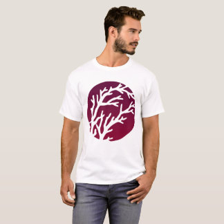 Kräm rullar det stora träd tee shirt