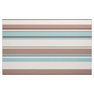 Kräm & vit för blått för Stripey designbrunt Tyg