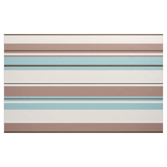 Kräm & vit för blått för Stripey designbrunt Tyg (Yard)