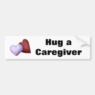 Krama en Caregiverhjärtabildekal Bildekal