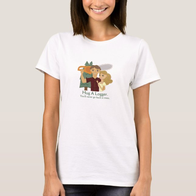 Krama en Loggerutslagsplats Tee Shirt (Framsida)