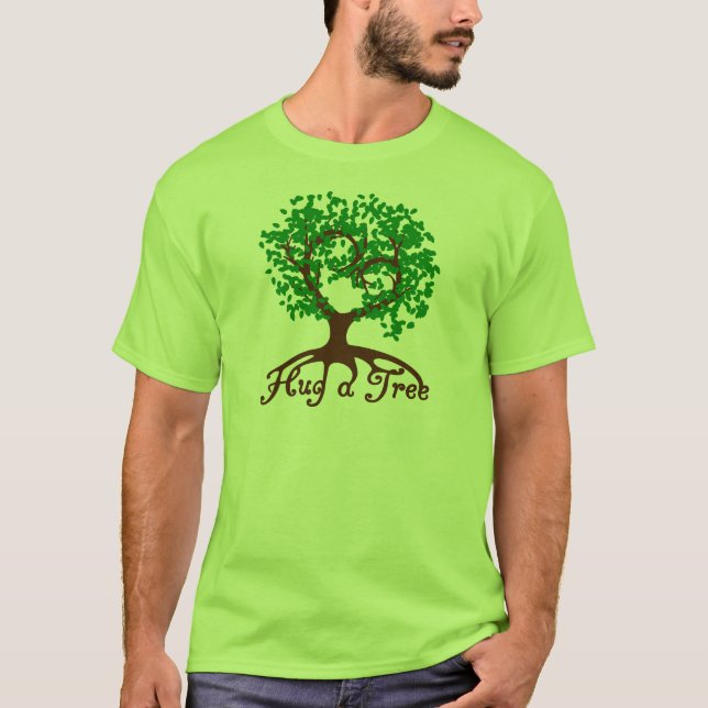 Krama en trädvuxenT-tröja T-shirt (Framsida)