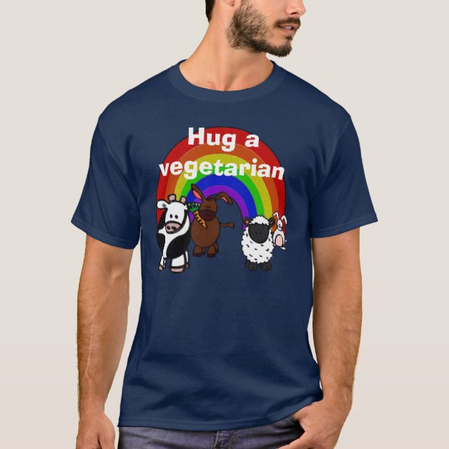 Krama en VeggiemörkT-tröja Tee (Framsida)