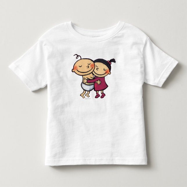 Krama för bästa vän tee shirt (Framsida)