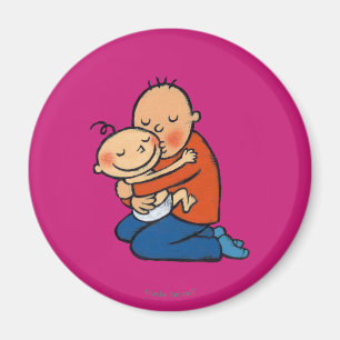 Krama för pappa och för baby magnet