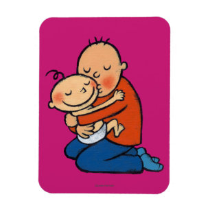 Krama för pappa och för baby magnet