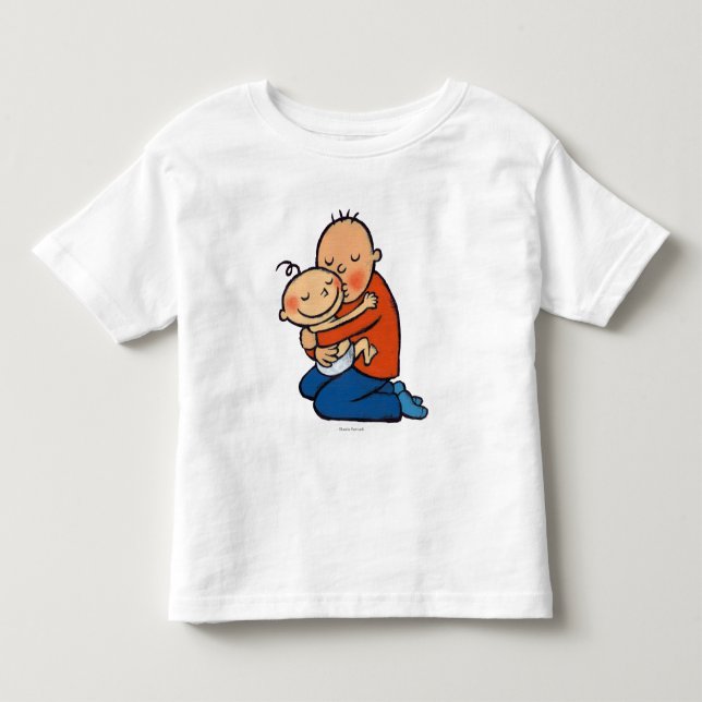 Krama för pappa och för baby tee (Framsida)
