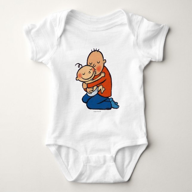 Krama för pappa och för baby tee shirt (Framsida)